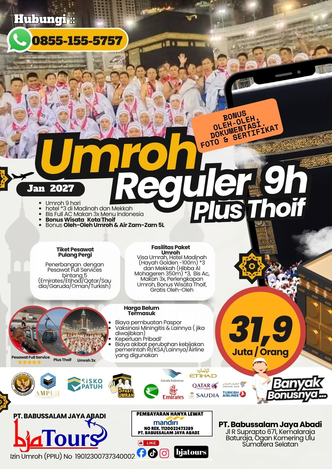 Umroh Reguler Januari 2027